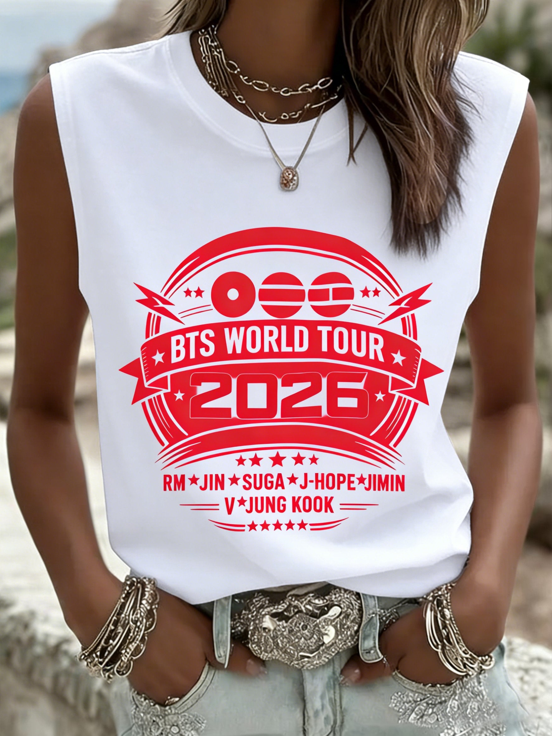 🔥Buy 3 Get 15% Off🔥Women's 2026 Music Tour Printed T-shirt
