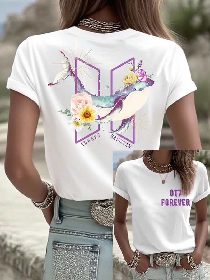 🔥Buy 3 Get 15% Off🔥Women's World Tour Printed Casual T-Shirt