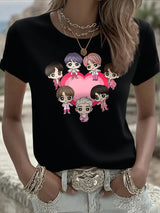 🔥Buy 3 Get 15% Off🔥Women's K-pop Print Short-sleeved T-shirt