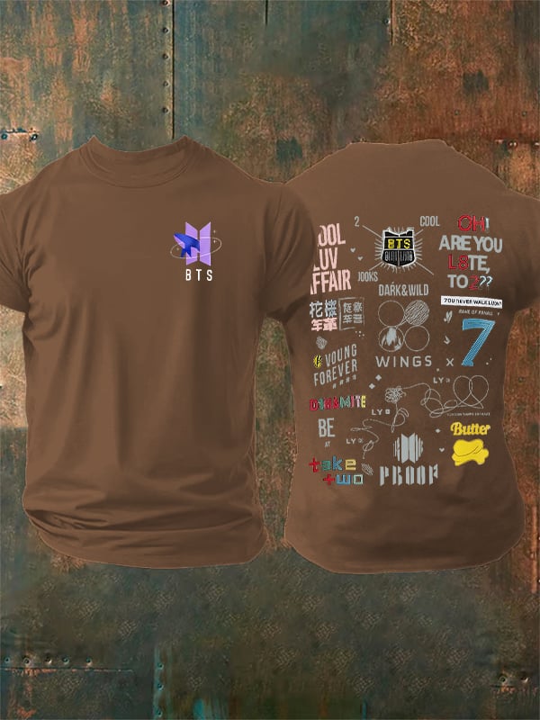 🔥Buy 3 Get 15% Off🔥Men's K-pop  Print Casual T-Shirt