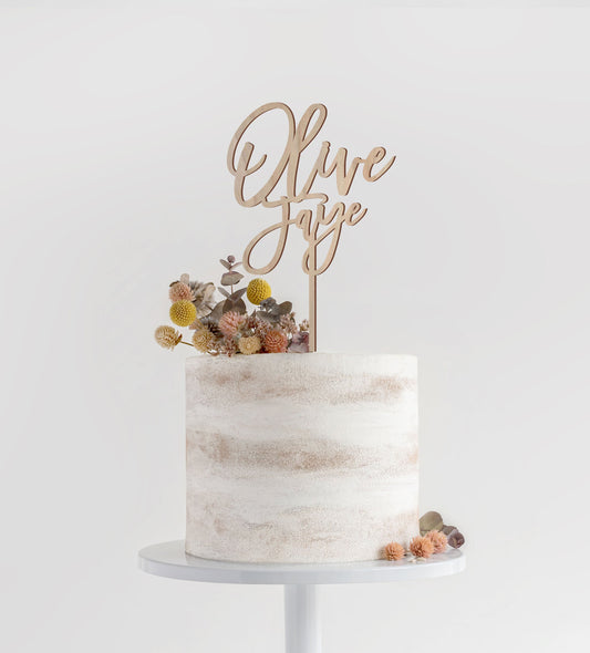 Personalized Name Cake Topper