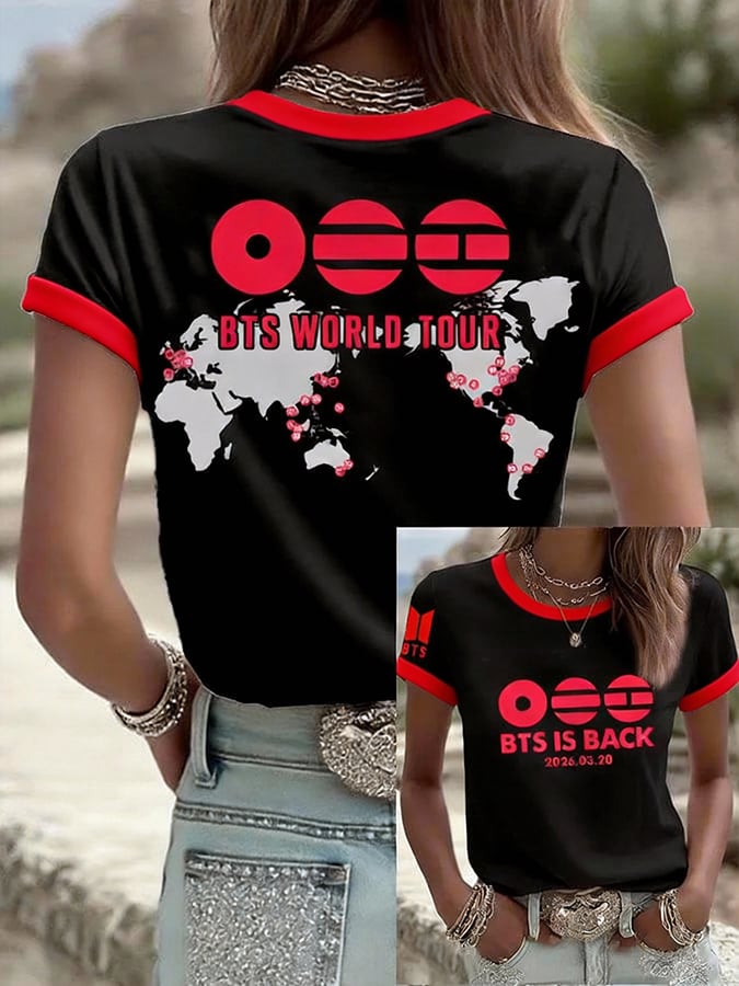 Women'S 2026 Bts Comeback Art Print T-Shirt