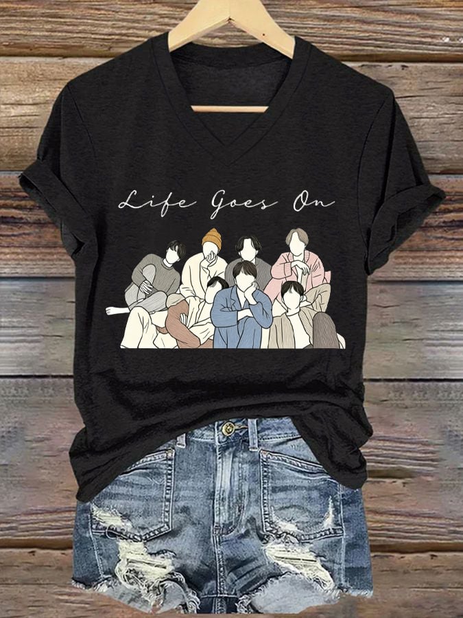 🔥Buy 3 Get 15% Off🔥Women's BTS  Print Casual T-Shirt