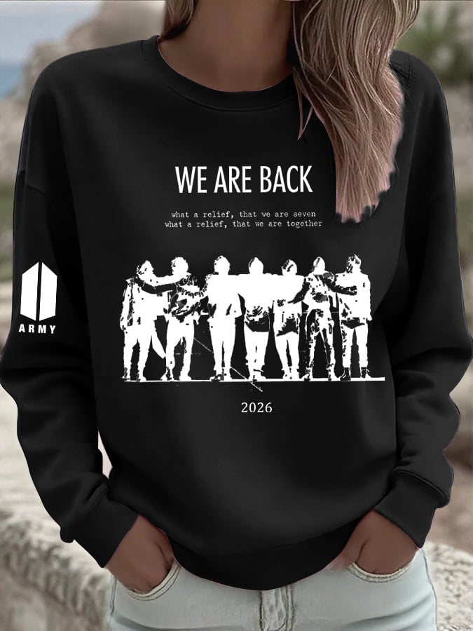 🔥Buy 3 Get 15% Off🔥Women's BTS Back to Artistic Comfort Sweatshirt
