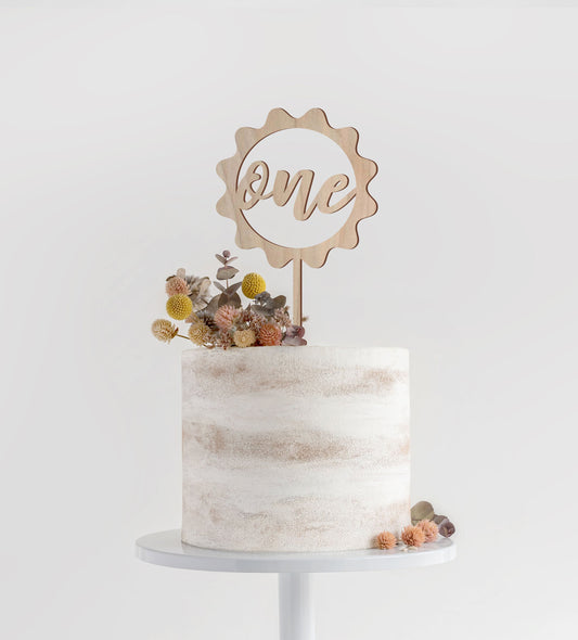 Sunshine First Birthday Cake Topper